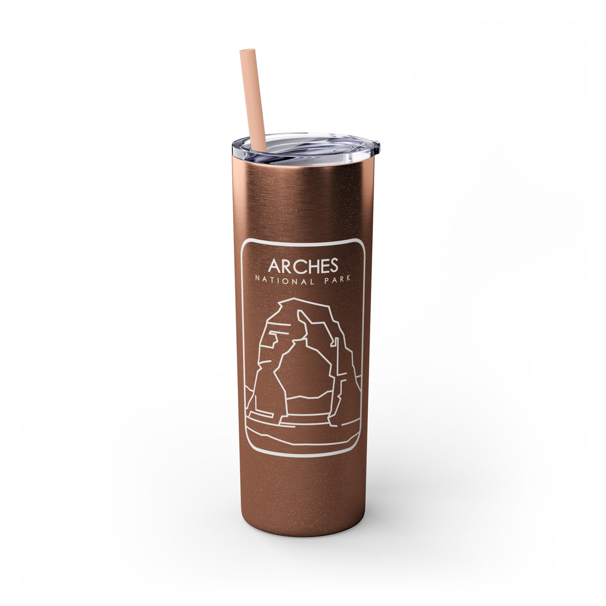 Arches National Park Skinny Tumbler with Straw, 20oz