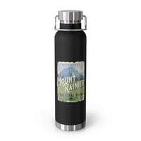 Mount Rainier National Park stainless steel water bottle with scenic design and durable construction.