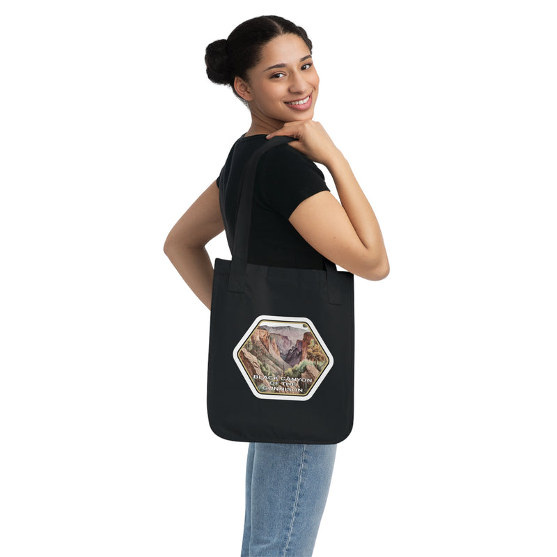 Black Canyon National Park Organic Canvas Tote Bag