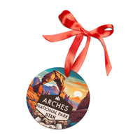 Arches Christmas Ornament with Ribbon