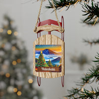 Haleakalā National Park Christmas Sled Ornament