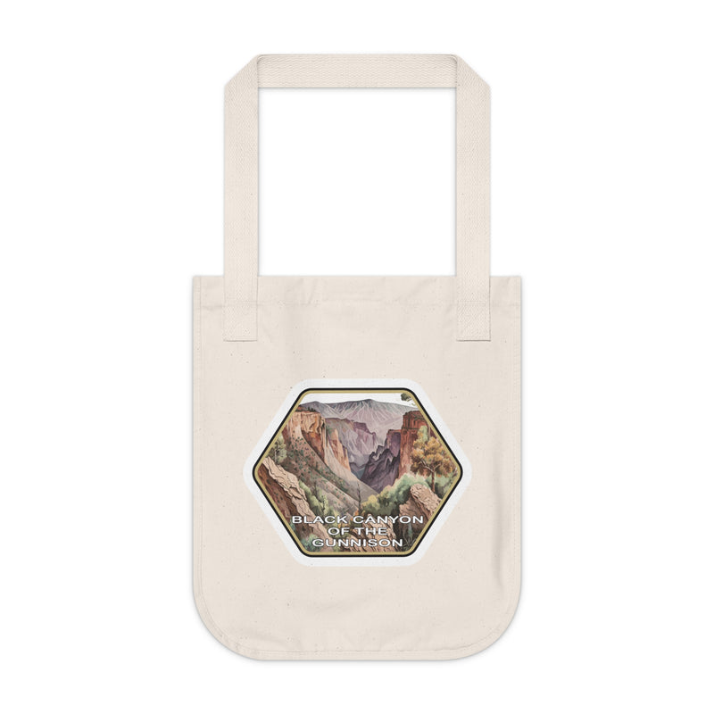 Black Canyon National Park Organic Canvas Tote Bag