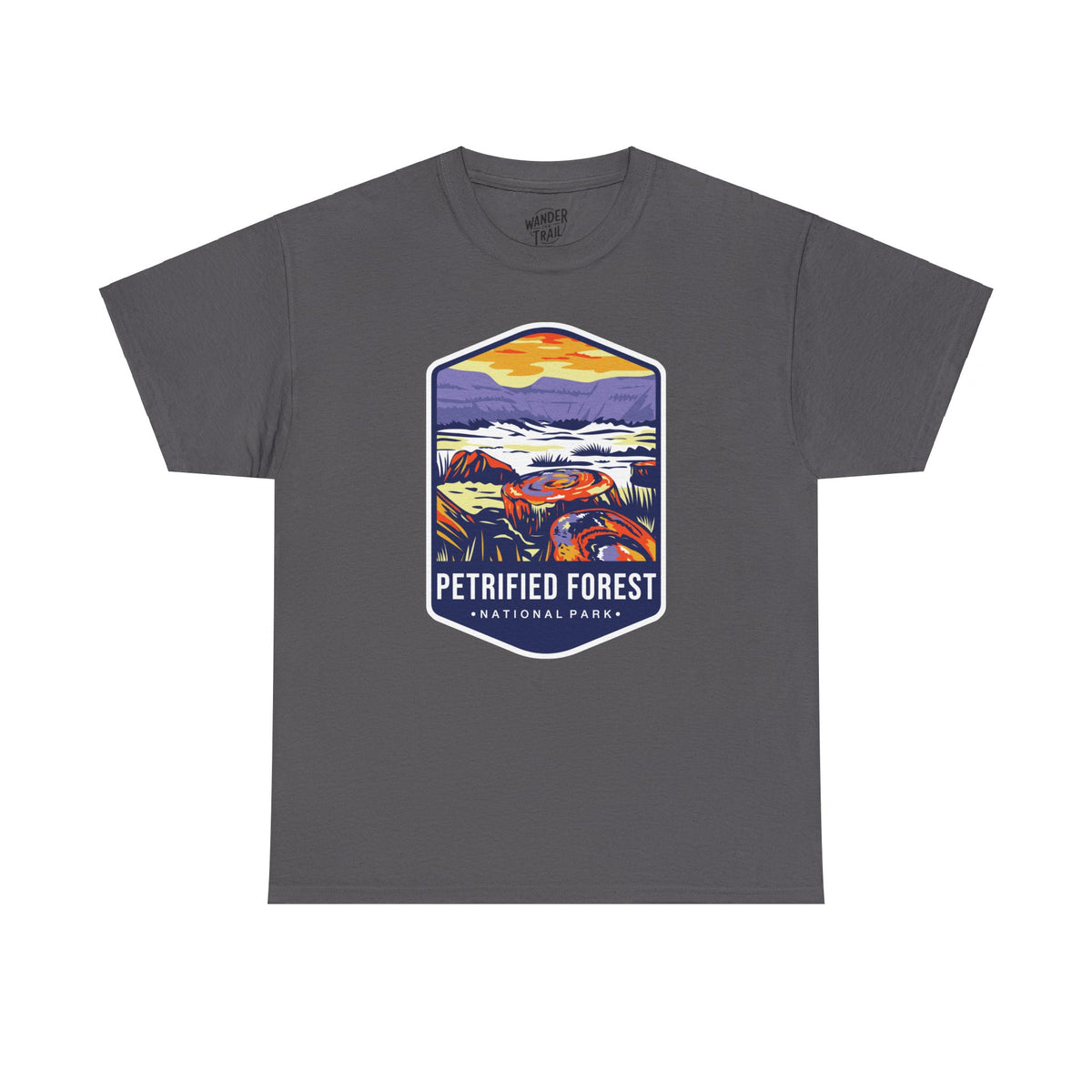 Petrified Forest National Park T-Shirt with Vibrant Landscape Illustration