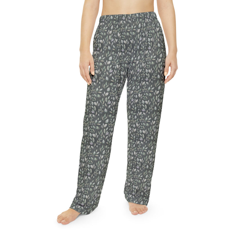 Leaves Pattern Women's Pajama Pants