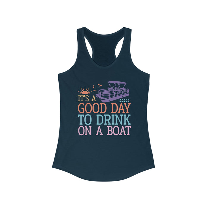 Women's Boat Drinking Racerback Tank