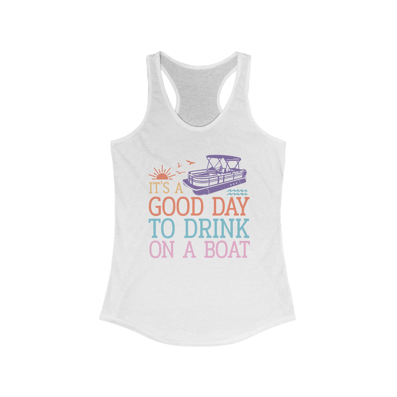 Women's Boat Drinking Racerback Tank