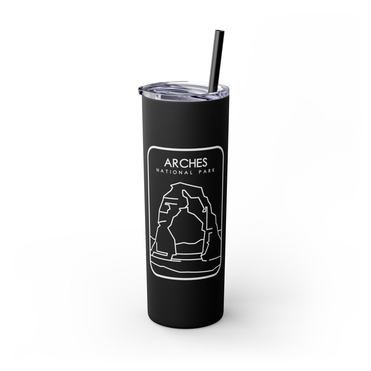 Arches National Park Skinny Tumbler with Straw, 20oz