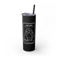 Arches National Park Skinny Tumbler with Straw, 20oz