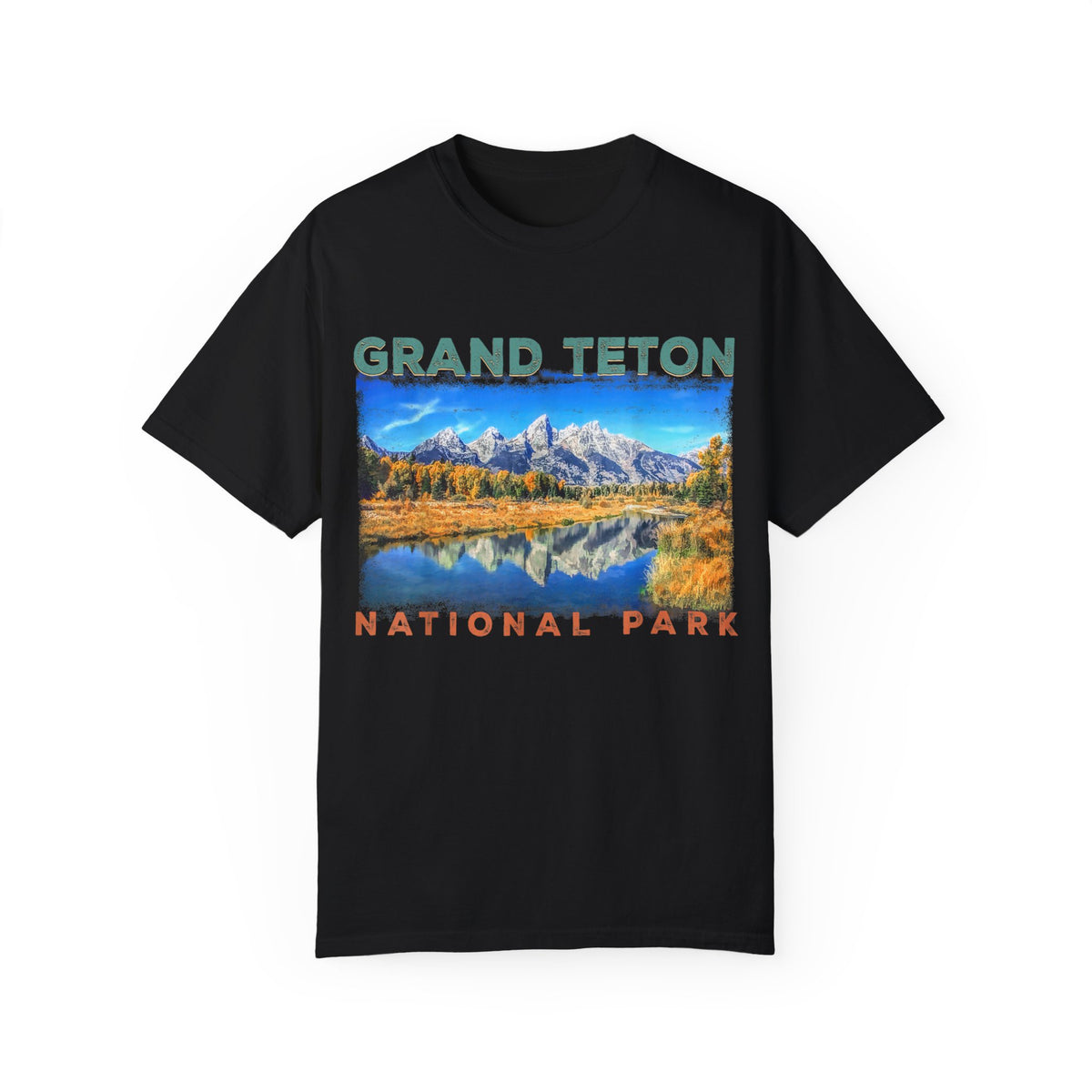 Grand Teton Scenic Souvenir Tee with Lake