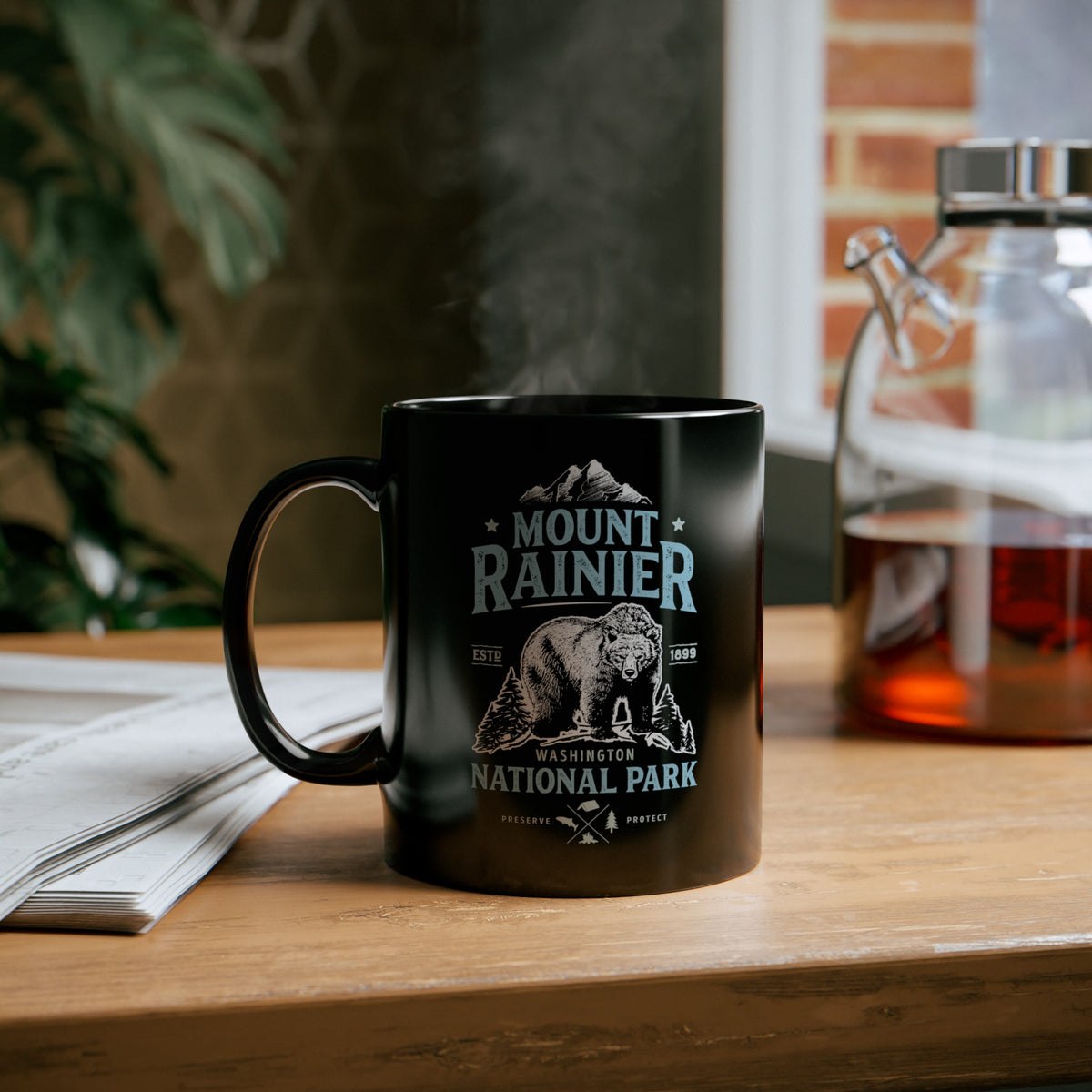 Mount Rainier Bear Mug Souvenir