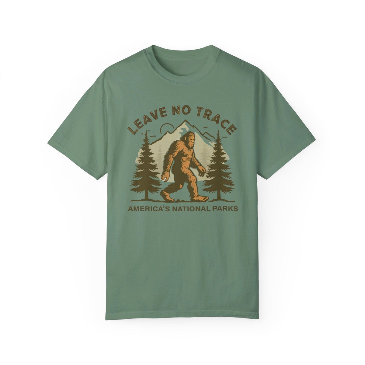 Bigfoot Leave No Trace National Parks Souvenir Tee