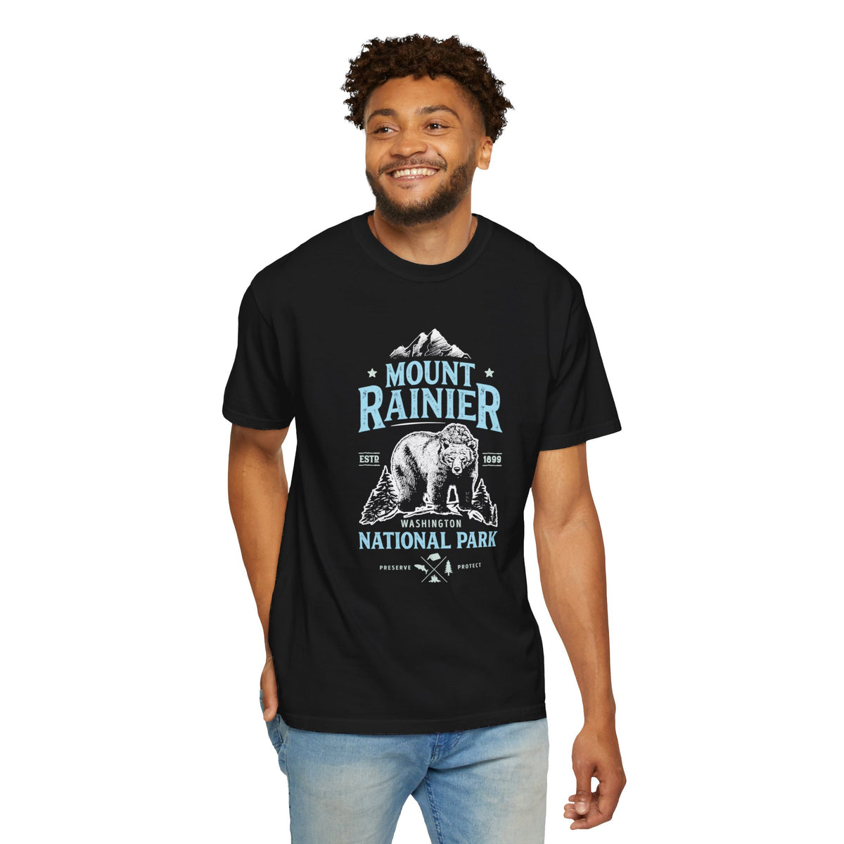 Mount Rainier Bear Souvenir T-Shirt