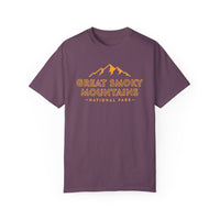 T-shirt featuring a mountain graphic with the text Great Smoky Mountains National Park.