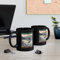 Grand Teton Souvenir Mug with Scenic River Art