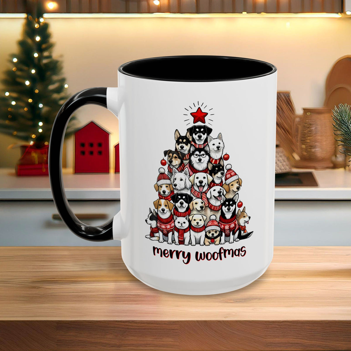 Merry Woofmas Dog Lover Christmas Mug