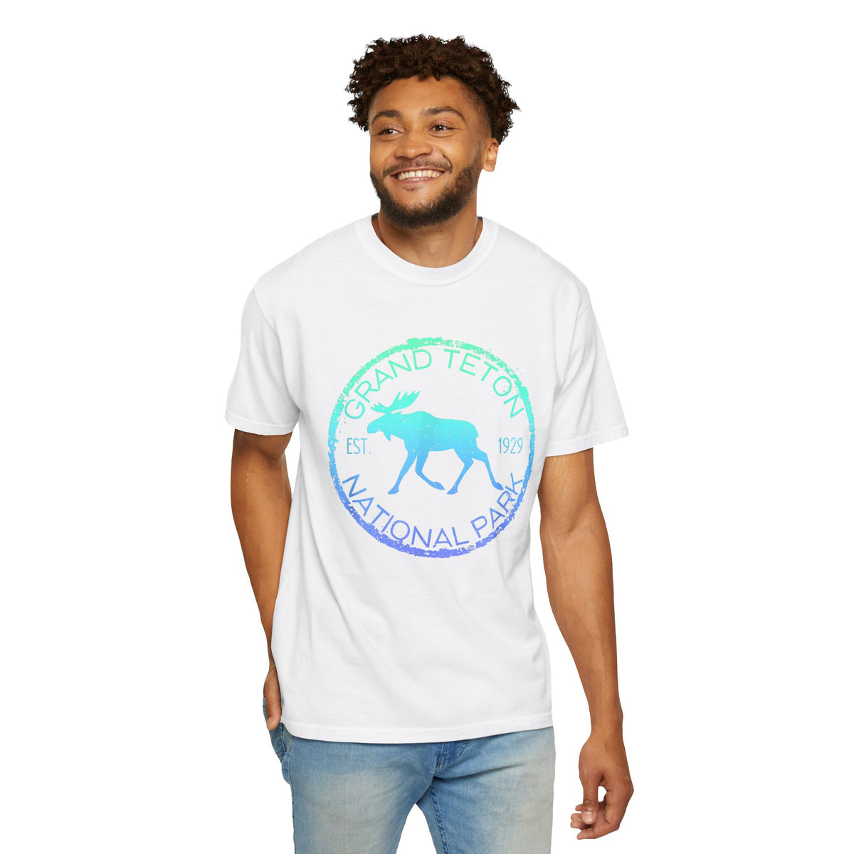 Grand Teton Moose Souvenir Tee with Est. 1929