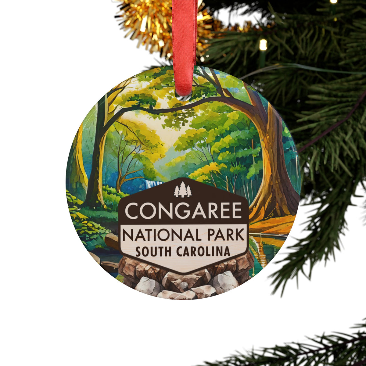 Congaree Christmas Ornament with Ribbon