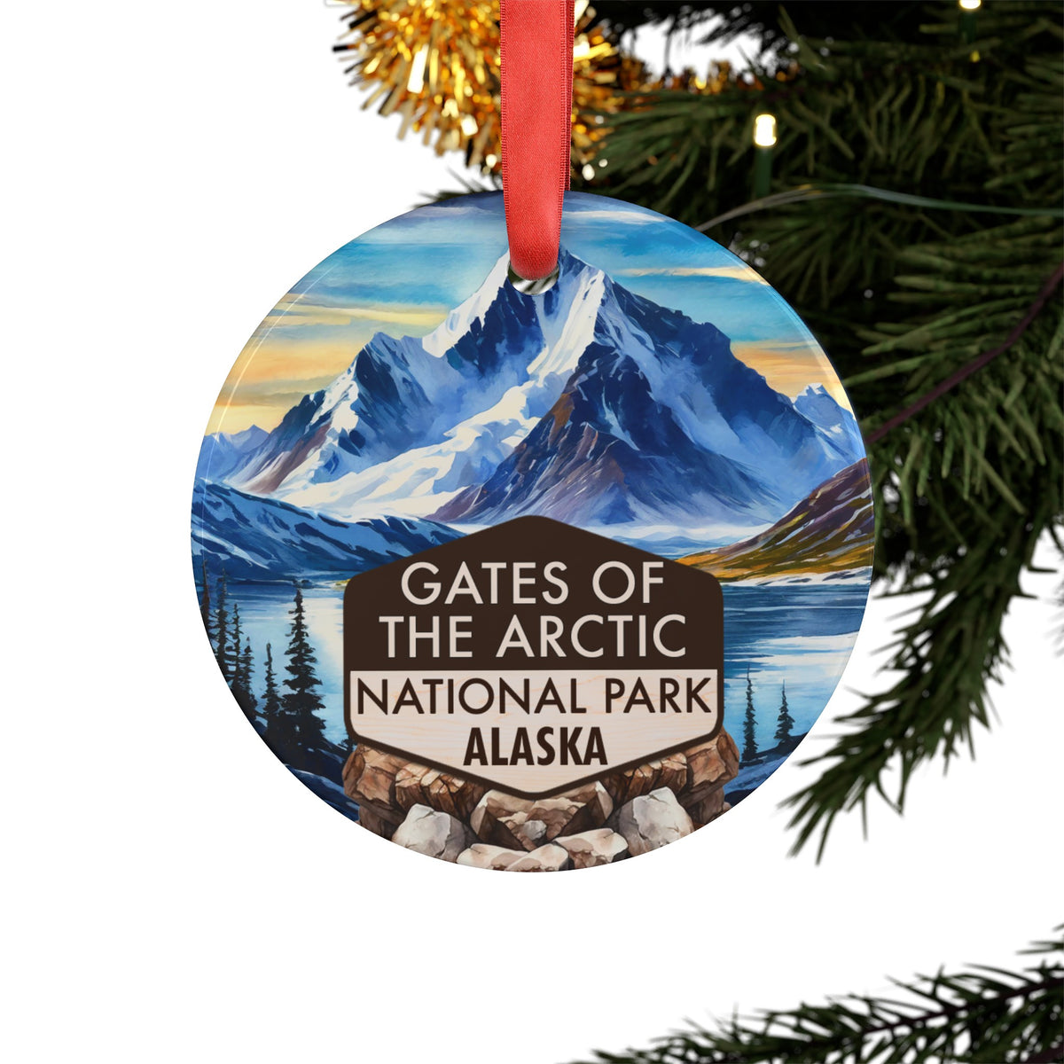 Gates of the Arctic Christmas Ornament with Ribbon