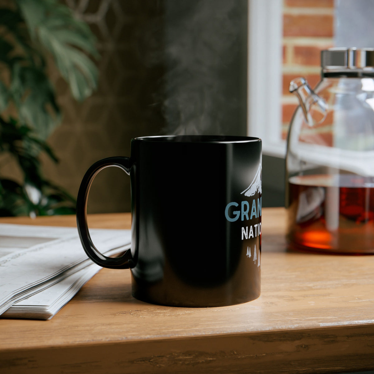 Grand Teton Souvenir Mug with Mountain Design