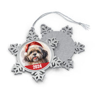 2024 Shih Tzu Christmas Snowflake Ornament with Gift Box