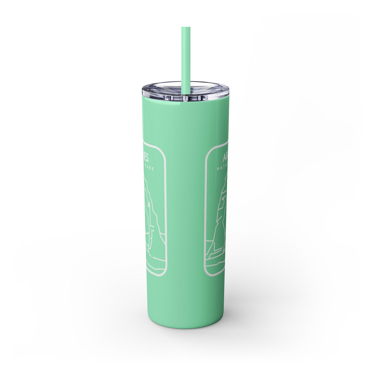 Arches National Park Skinny Tumbler with Straw, 20oz