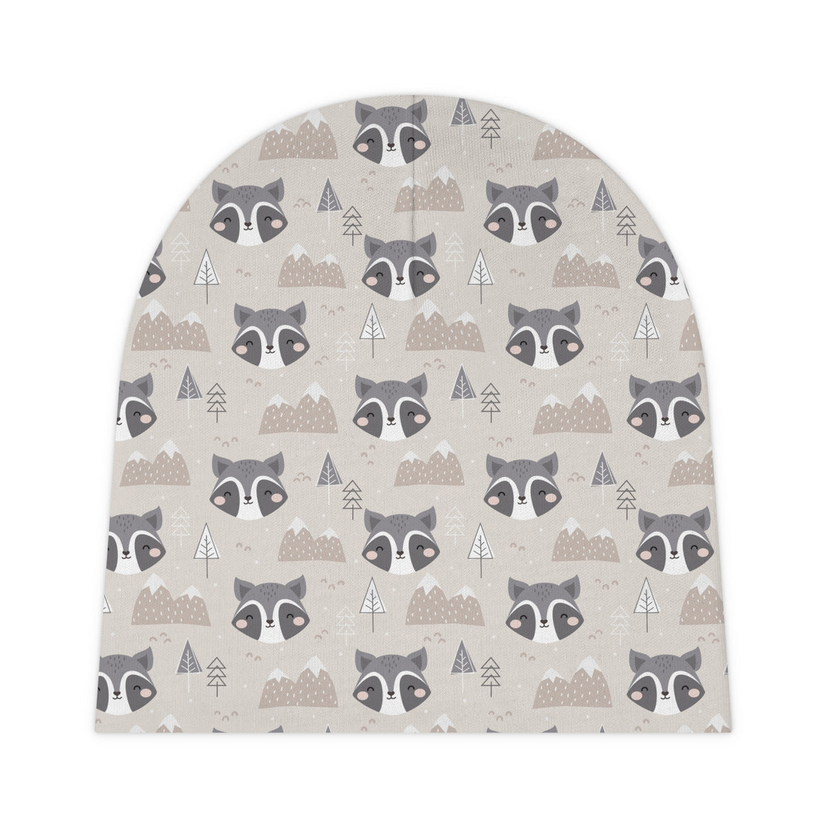 Raccoons in Forest Unisex Baby Beanie