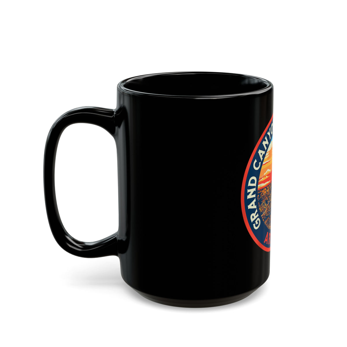 Grand Canyon Arizona Souvenir Mug with Sunset Art