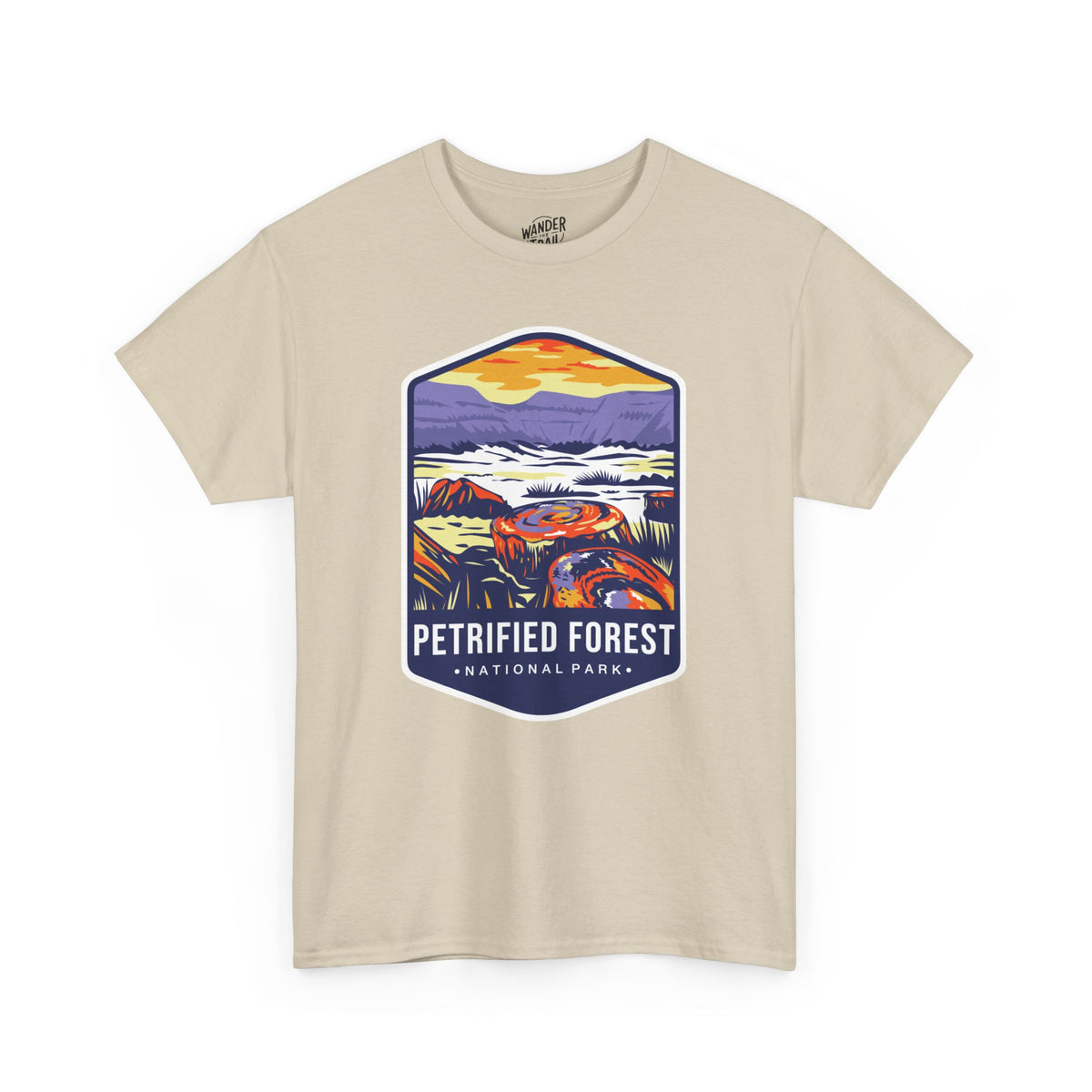 Petrified Forest National Park T-Shirt with Vibrant Landscape Illustration