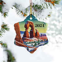 Arches National Park Ceramic Ornaments, 2-Side Print