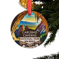 Carlsbad Caverns Christmas Ornament with Ribbon