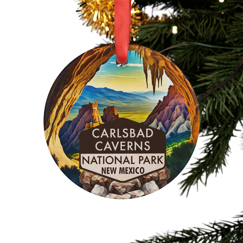 Carlsbad Caverns Christmas Ornament with Ribbon