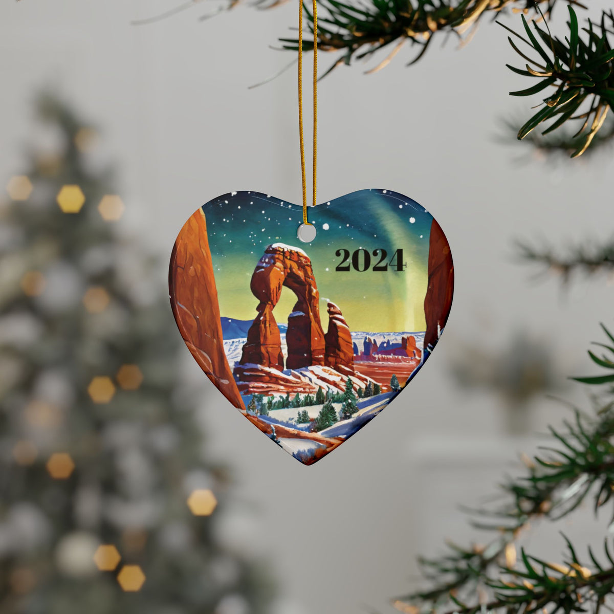 Arches National Park Ceramic Ornaments, 2-Side Print