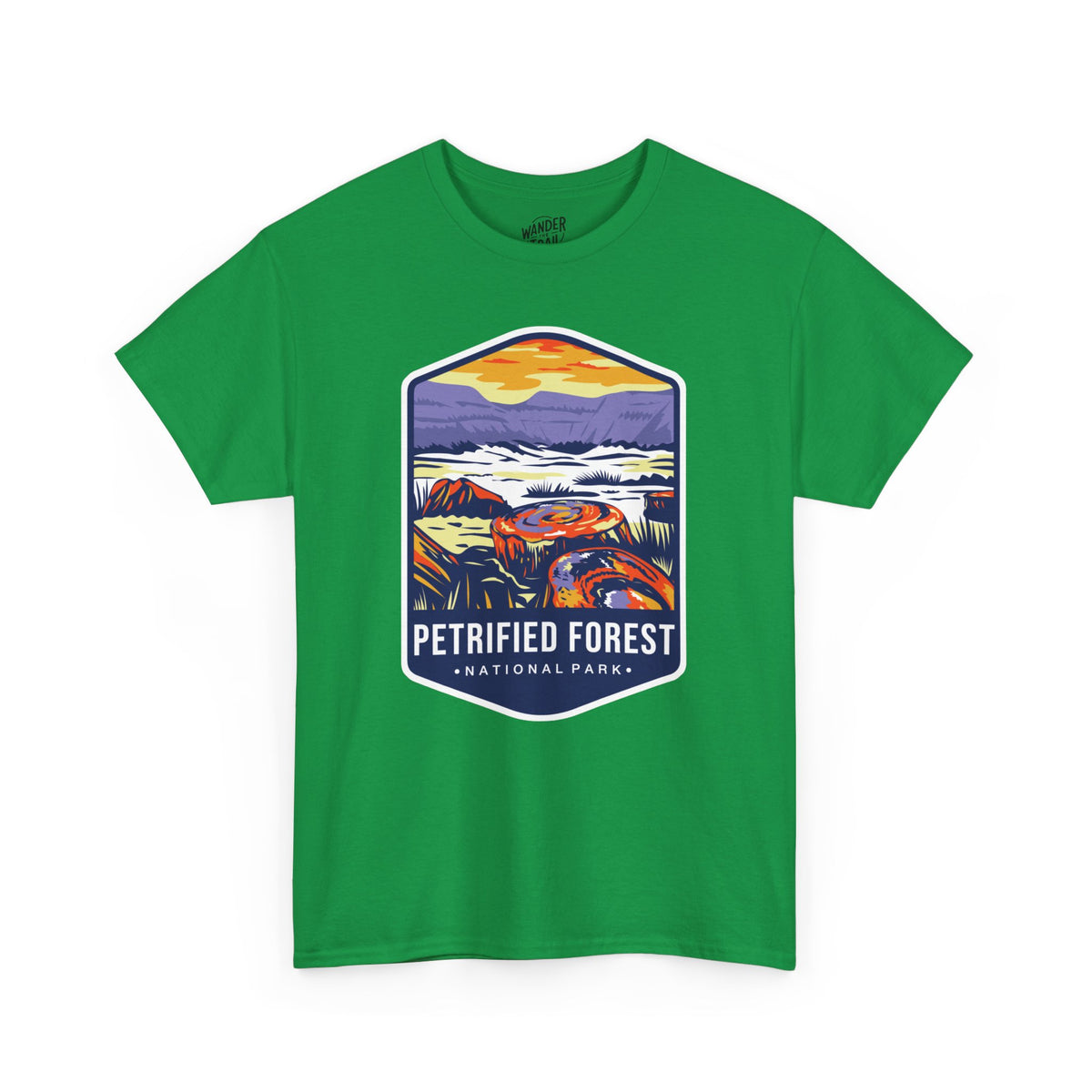 Petrified Forest National Park T-Shirt with Vibrant Landscape Illustration