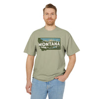 Montana Retro State  Unisex Heavy Faded Tee