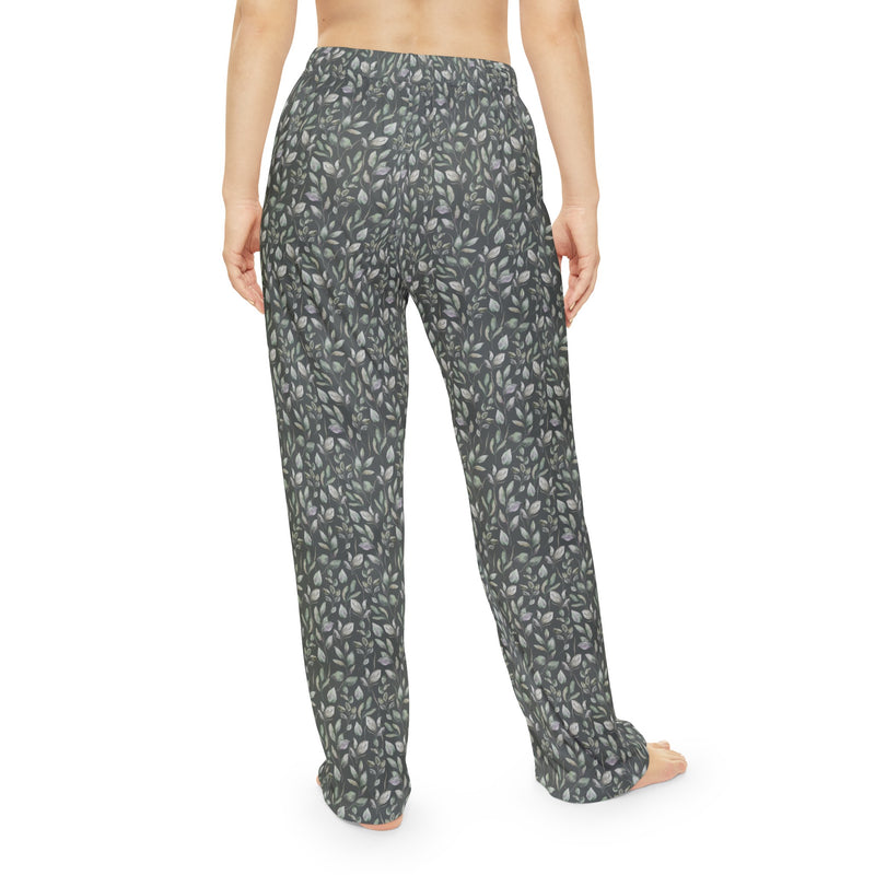 Leaves Pattern Women's Pajama Pants