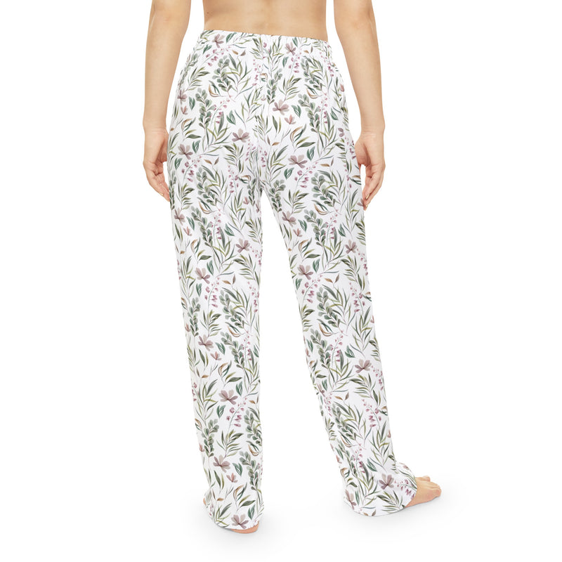 Botanical Pattern Women's Pajama Pants