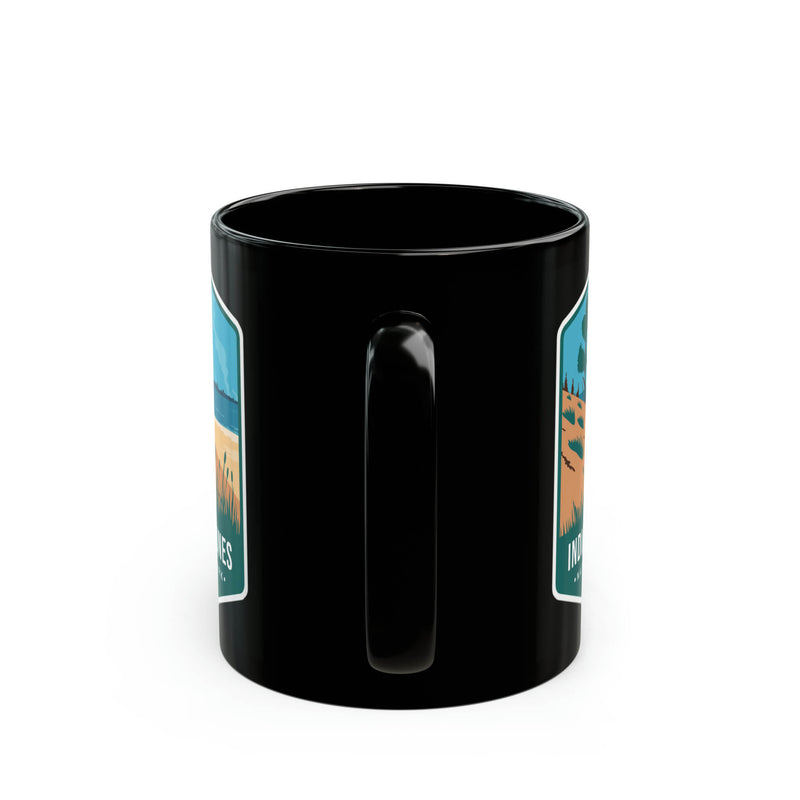 Indiana Dunes National Park Black Coffee Mug