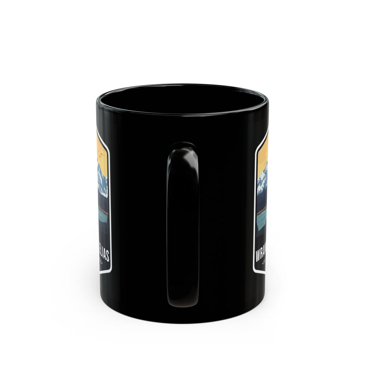 Wrangell-St. Elias National Park Black Ceramic Mug