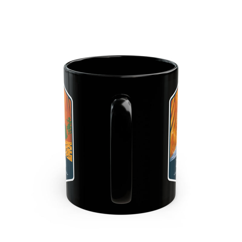 Zion National Park Black Ceramic Mug