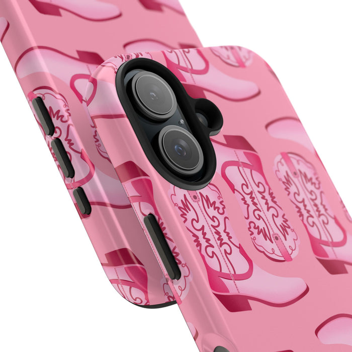 Pink Cowboy Boots Cute Country Phone Case