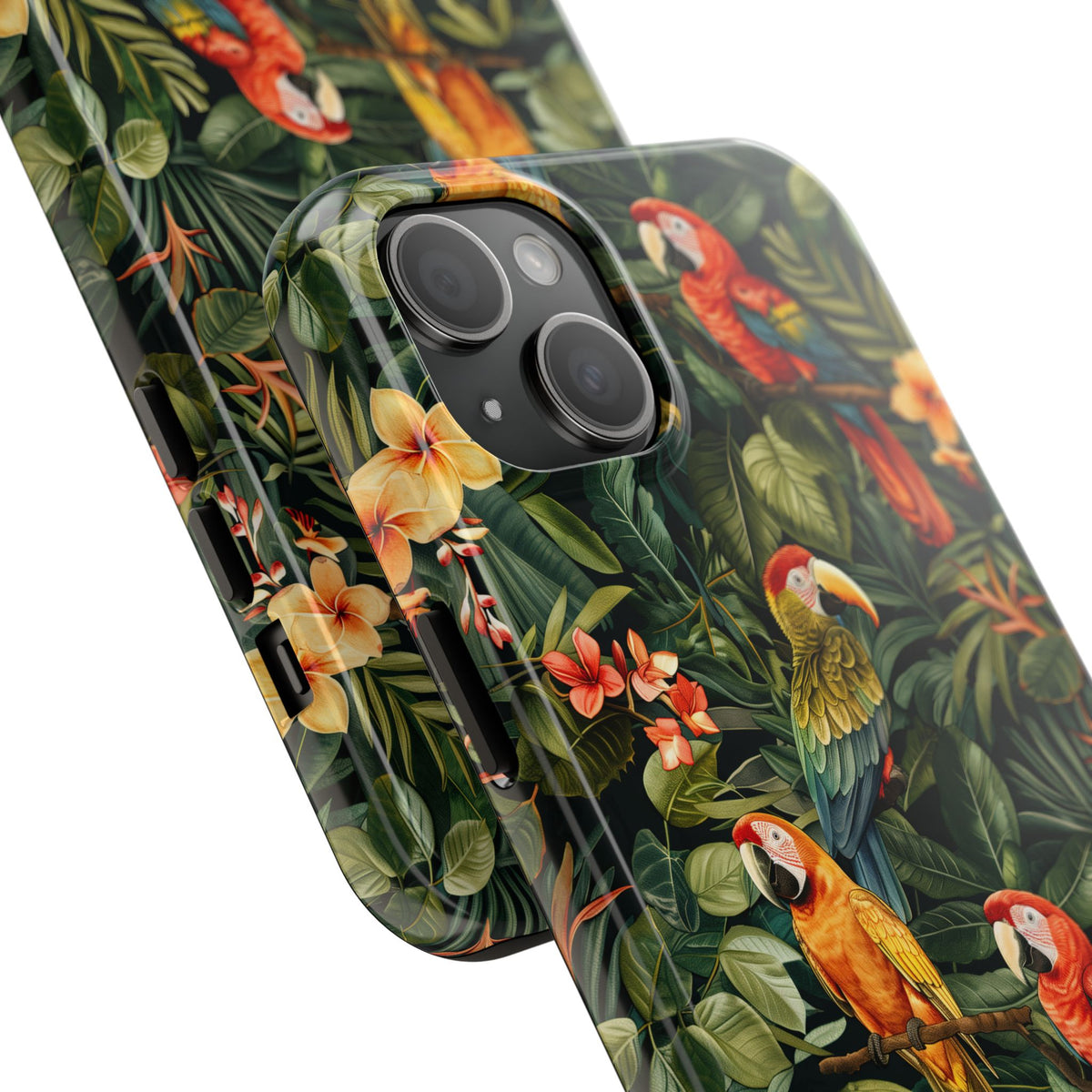 Tropical Parrot Jungle Phone Case