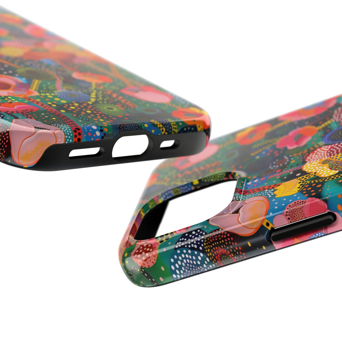 Pointillist Stardust Petals Floral Phone Case