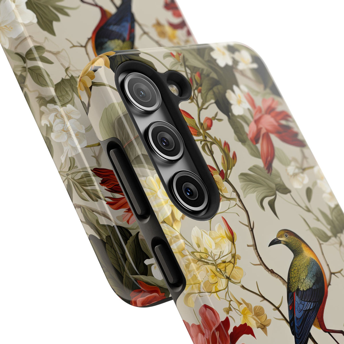 Elegant Bird and Floral Phone Case