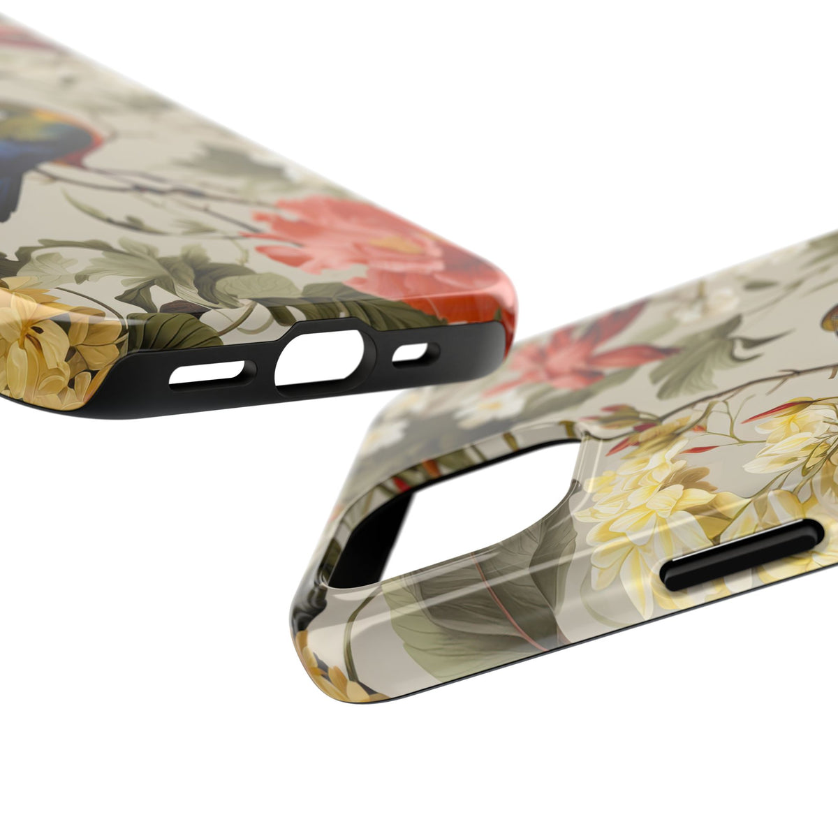 Elegant Bird and Floral Phone Case