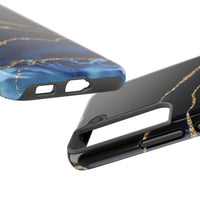 Blue Black Agate Stone Pattern Phone Case