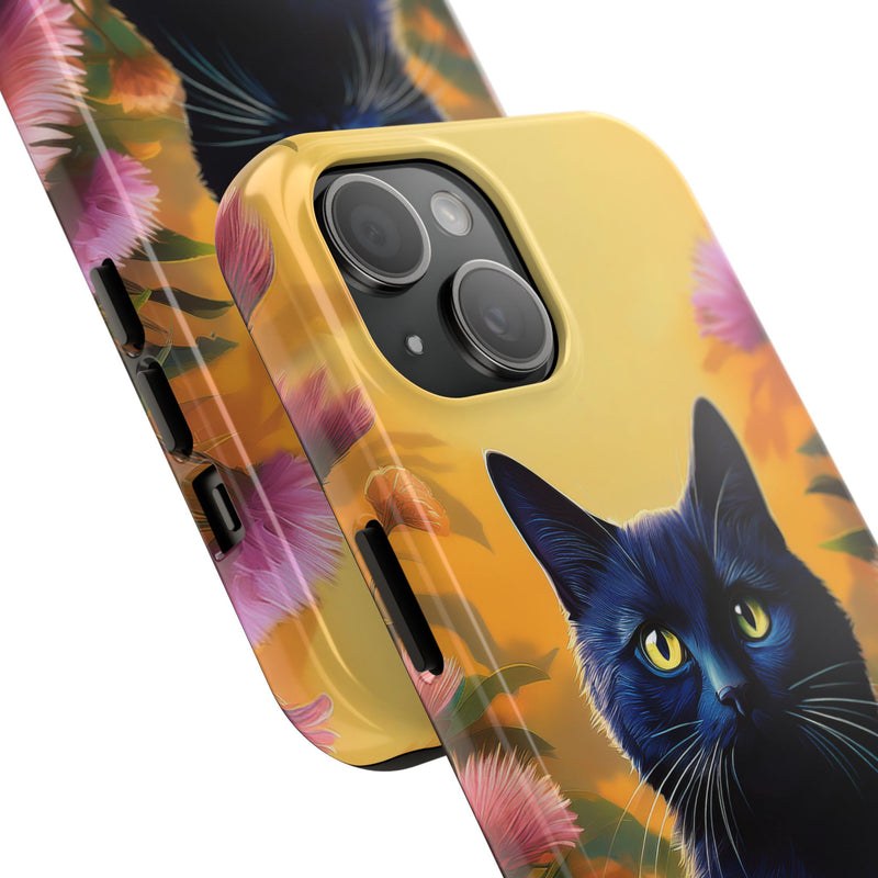 Black Cat Phone Case for iPhone and Samsung