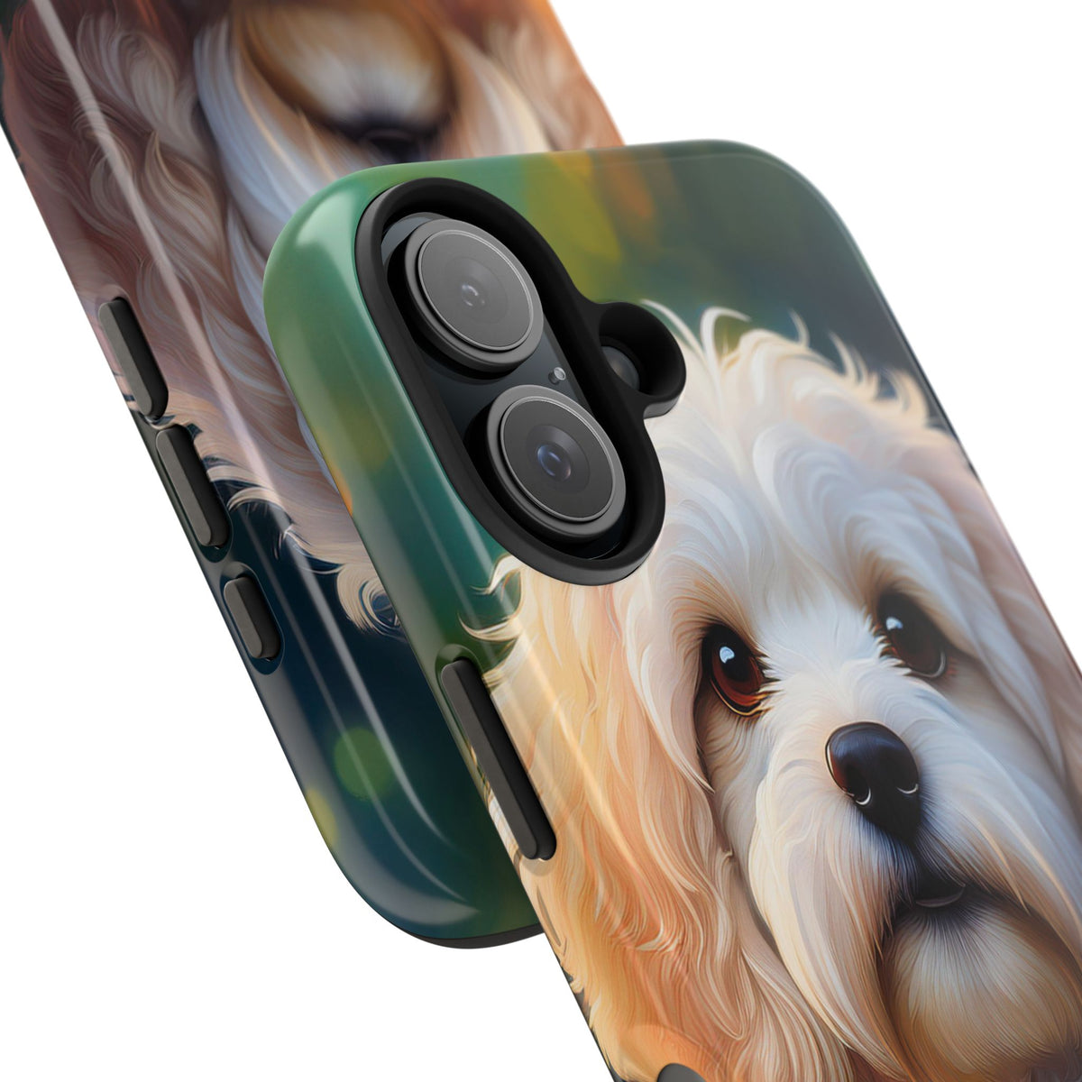 White Cavapoo Dog Phone Case