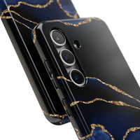 Blue Black Agate Stone Pattern Phone Case