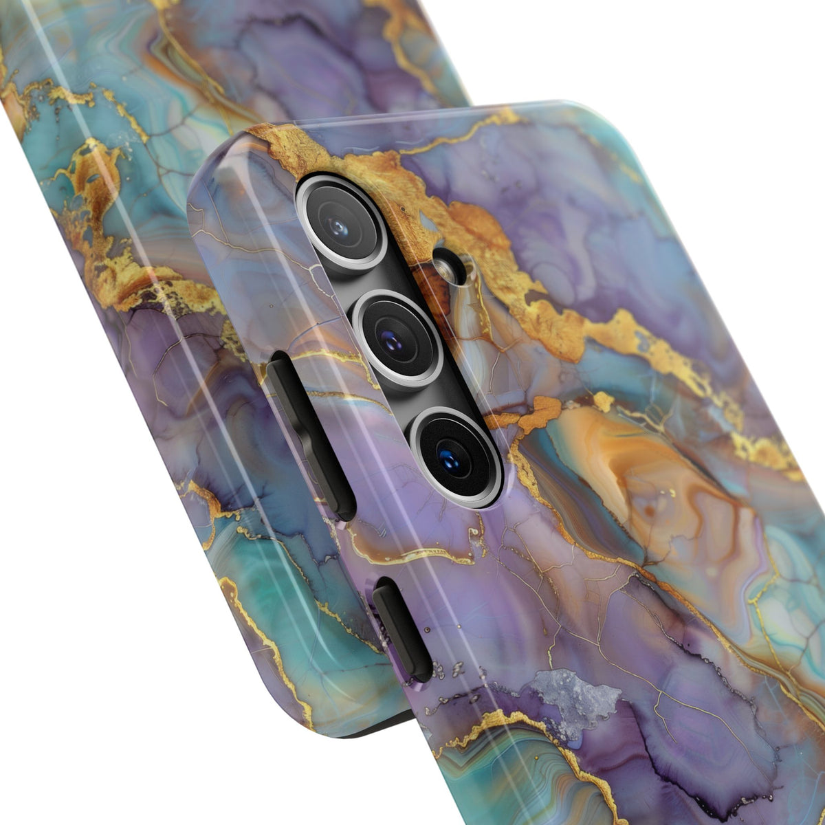 Exclusive Amethyst Drift Marble Pattern Phone Case