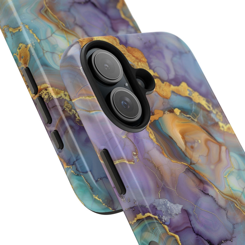 Exclusive Amethyst Drift Marble Pattern Phone Case